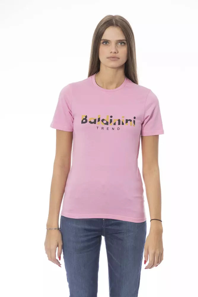 Baldinini Trend Pink Cotton Tops & T-Shirt