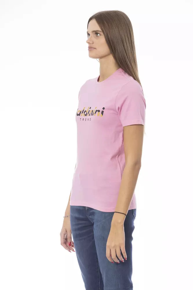 Baldinini Trend Pink Cotton Tops & T-Shirt