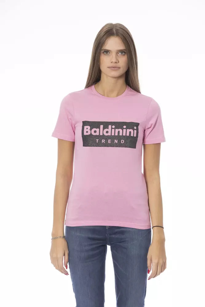 Baldinini Trend Pink Cotton Tops & T-Shirt