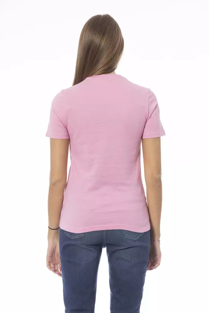 Baldinini Trend Pink Cotton Tops & T-Shirt