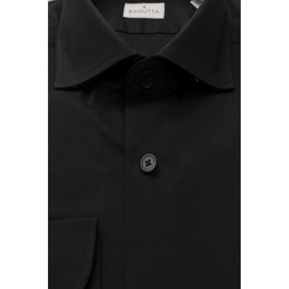 Bagutta Black Cotton Shirt