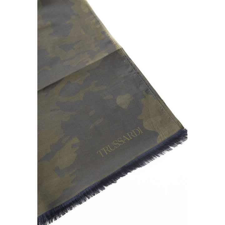 Trussardi Army Cotton Scarf