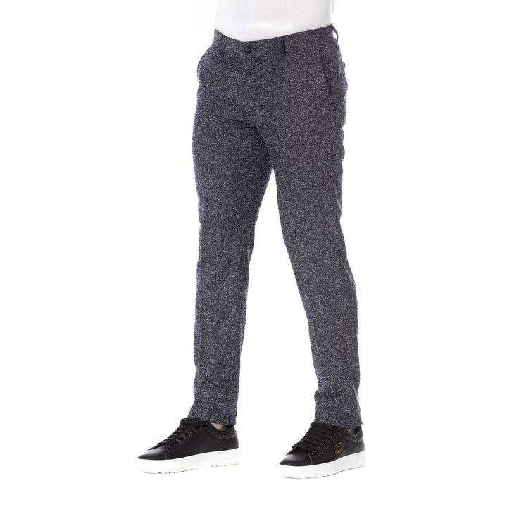 Trussardi Black Cotton Jeans & Pant