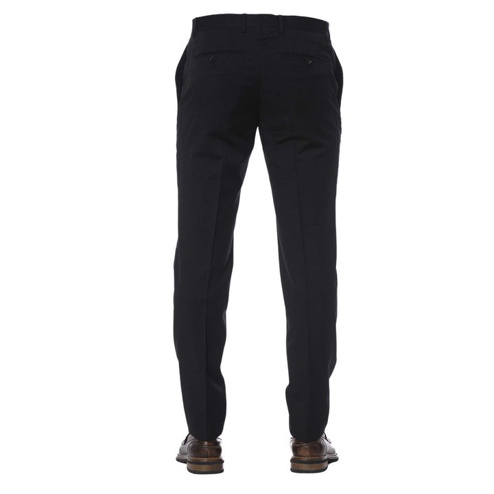 Trussardi Black Virgin Wool Jeans & Pant