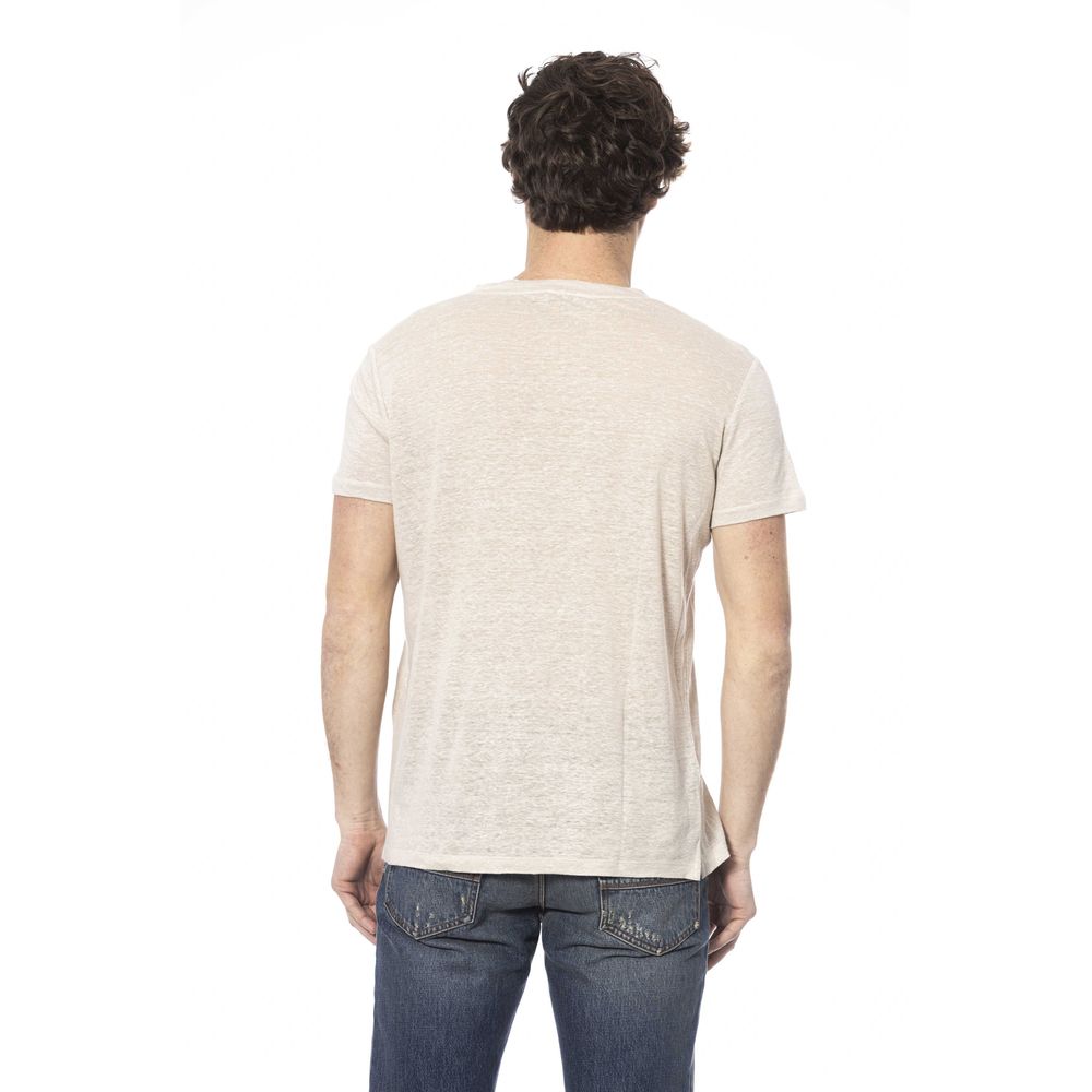 Distretto12 Beige Cotton T-Shirt