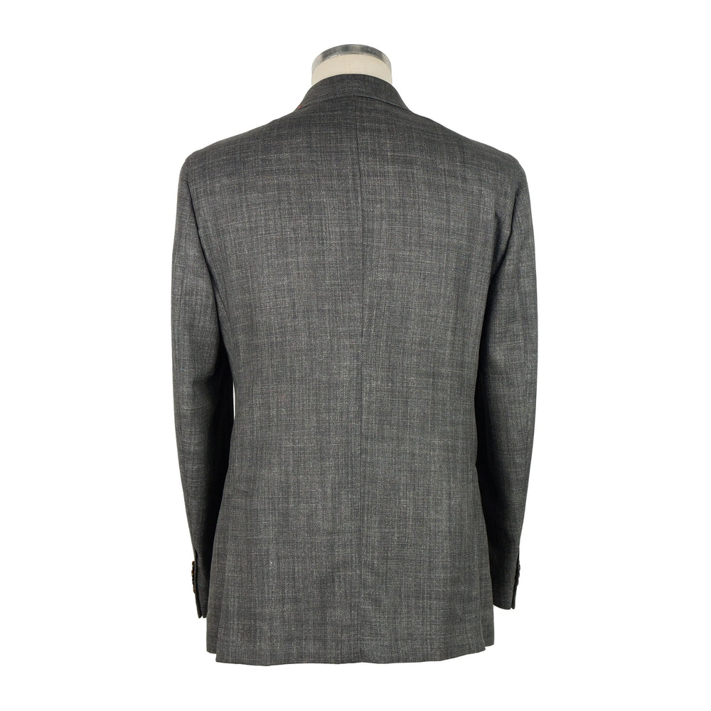 Emilio Romanelli Gray Wool Blazer #men, Blazers - Men - Clothing, Emilio Romanelli, feed-1, Gray, IT46 | S, IT48 | M, IT50 | L, IT52 | XL, IT54 | XXL, IT56 | 3XL, IT58 | 3XL at SEYMAYKA