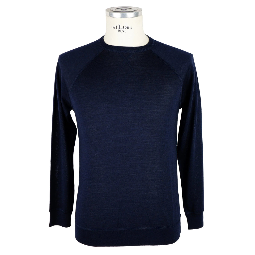 Emilio Roelli Blue Cashmere Sweater #men, Blue, Emilio Romanelli, feed-1, IT46 | S, IT48 | M, IT50 | L, IT54 | XXL, Sweaters - Men - Clothing at SEYMAYKA