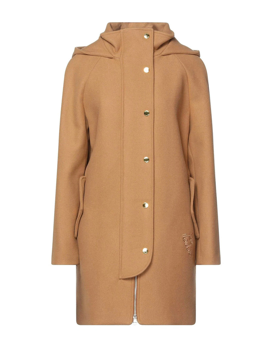 Love Moschino Brown Virgin Wool Jackets & Coat Brown, feed-1, IT40|S, IT42|M, IT44|L, IT46 | L, IT48 | XL, Jackets & Coats - Women - Clothing, Love Moschino at SEYMAYKA