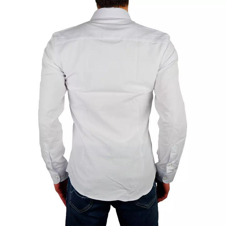 Made in Italy White Cotton Shirt