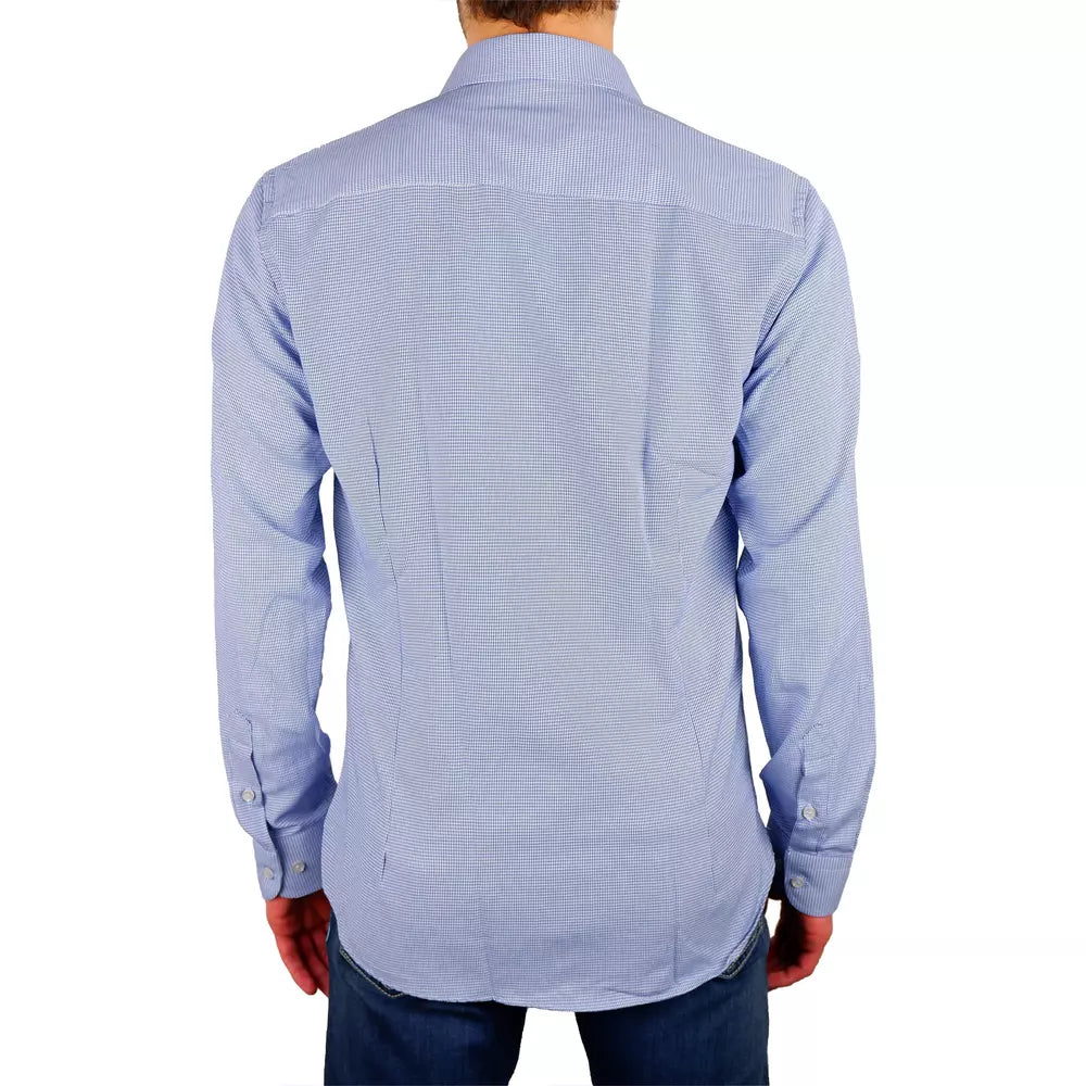 Made in Italy Blue Cotton Shirt