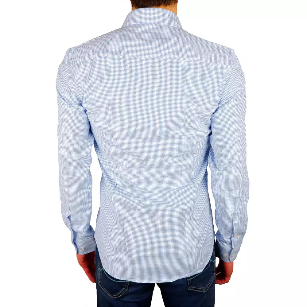 Made in Italy Light Blue Cotton Shirt