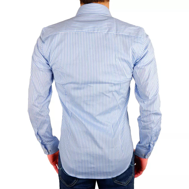 Made in Italy Light Blue Cotton Shirt