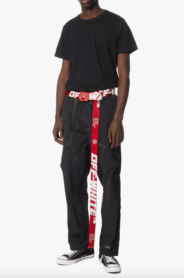 Off-White Red Polyamide Belt #men, Belts - Men - Accessories, feed-1, Off-White, Red at SEYMAYKA