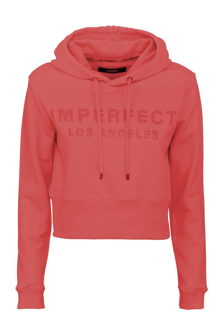 Imperfect Red Cotton Sweatshirt