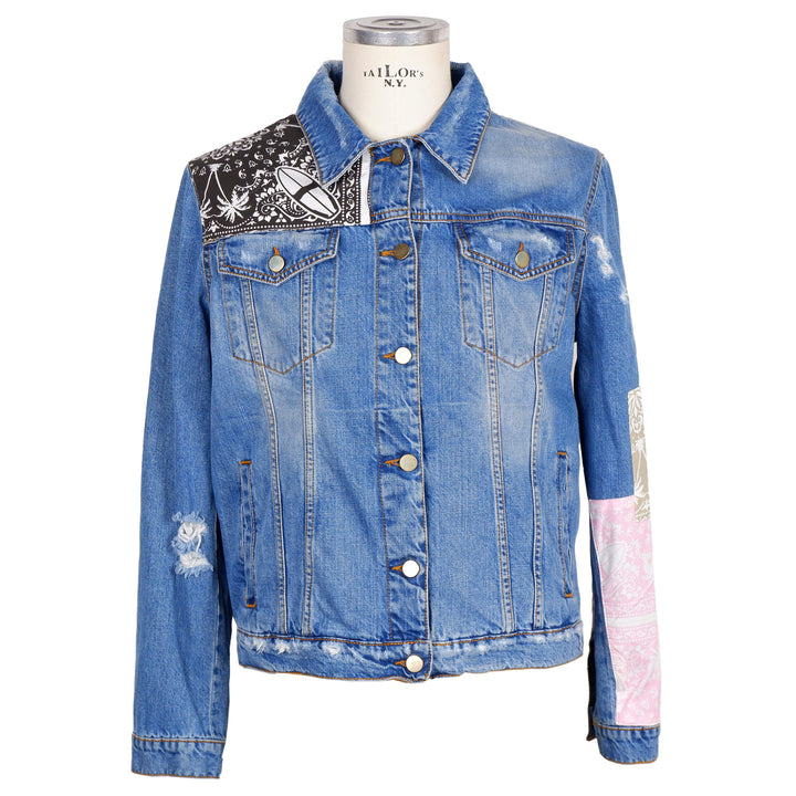 Comme Des Fuckdown Blue Cotton Jacket