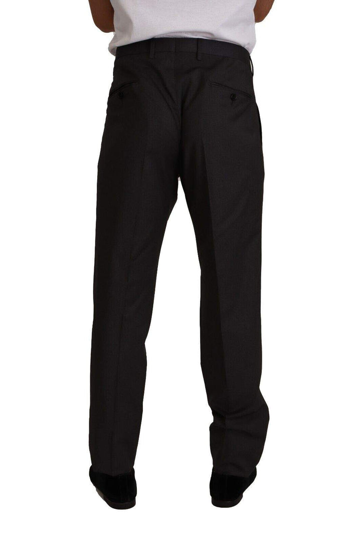 Dolce & Gabbana Gray Wool Formal Tuxedo Trouser Dress Pants #men, Dolce & Gabbana, feed-1, Gray, IT58 | XXL, Jeans & Pants - Men - Clothing at SEYMAYKA