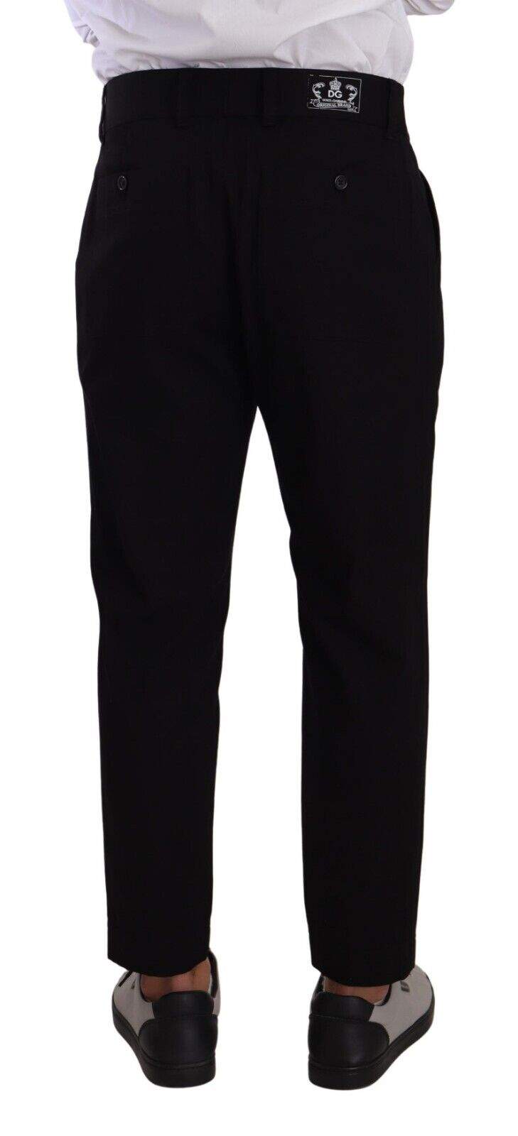 Dolce & Gabbana Black Cotton Stretch Chinos Trouser Jeans #men, Black, Dolce & Gabbana, feed-1, IT48 | M, Jeans & Pants - Men - Clothing at SEYMAYKA