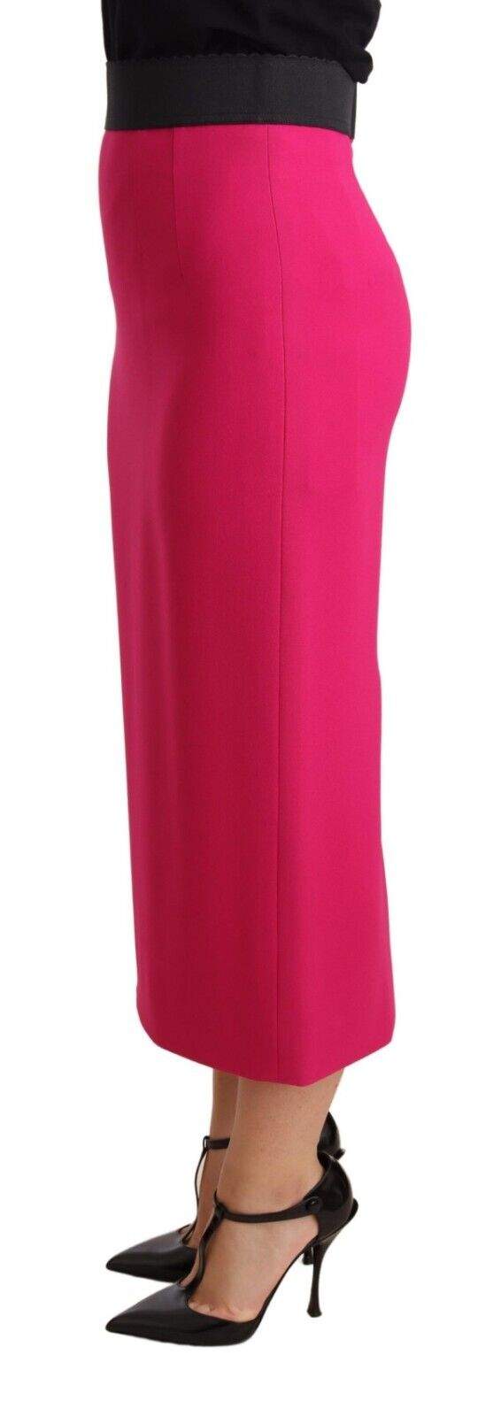 Dolce & Gabbana Pink High Waist Stretch Pencil Straight Skirt Dolce & Gabbana, feed-1, IT38|XS, IT40|S, IT44|L, IT46|XL, Pink, Skirts - Women - Clothing at SEYMAYKA