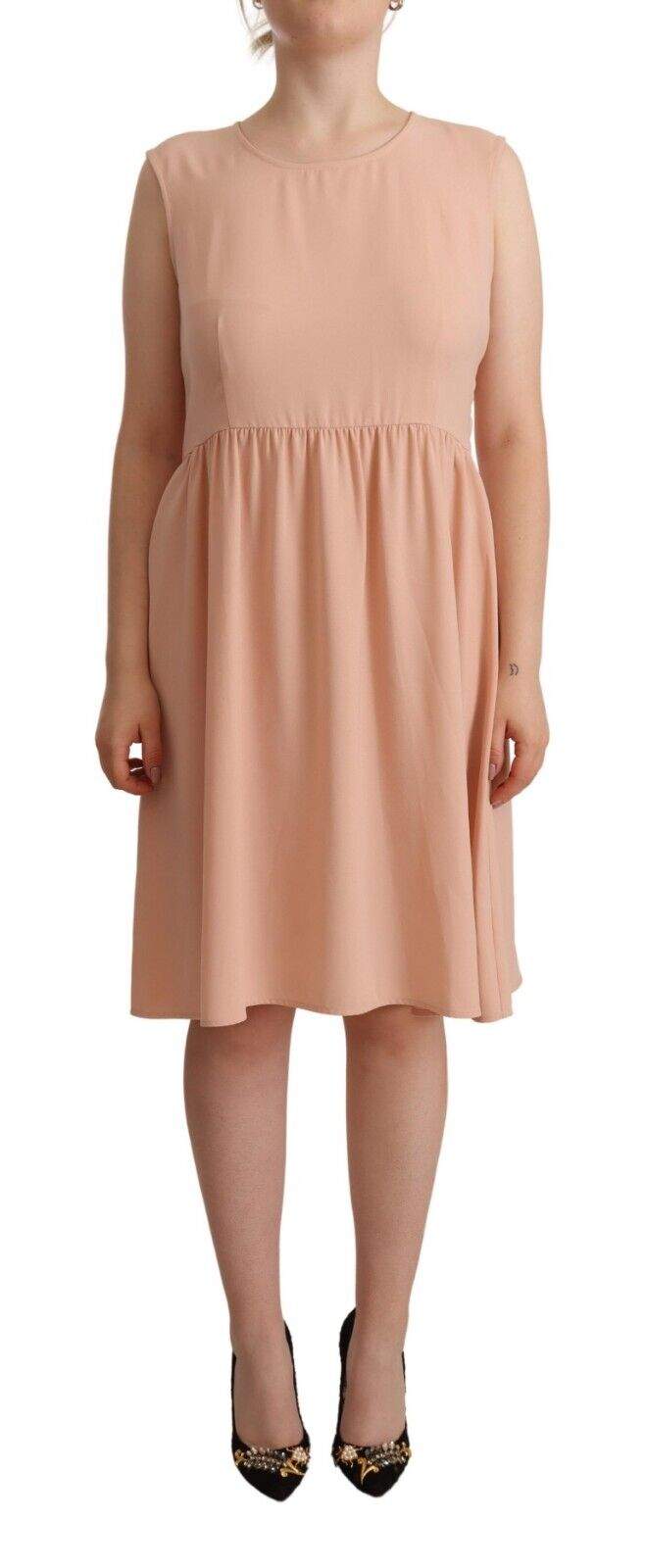 Twinset  Shift Knee Length Dress Beige, Dresses - Women - Clothing, feed-1, IT48|XXL, Twinset at SEYMAYKA