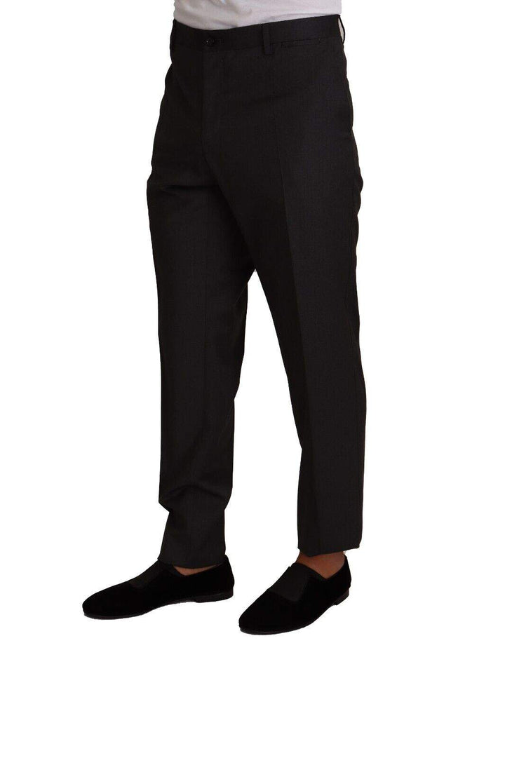 Dolce & Gabbana Gray Wool Formal Tuxedo Trouser Dress Pants #men, Dolce & Gabbana, feed-1, Gray, IT58 | XXL, Jeans & Pants - Men - Clothing at SEYMAYKA