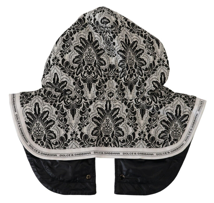 Dolce & Gabbana White Floral Whole Head Wrap One Size Cotton Hat