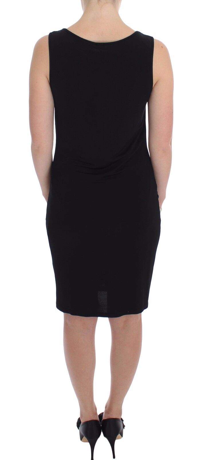 Roccobarocco Black Stretch Wiggle Pencil Sheath Bodycon Dress Black, Dresses - Women - Clothing, feed-agegroup-adult, feed-color-Black, feed-gender-female, IT48 | L, Roccobarocco at SEYMAYKA