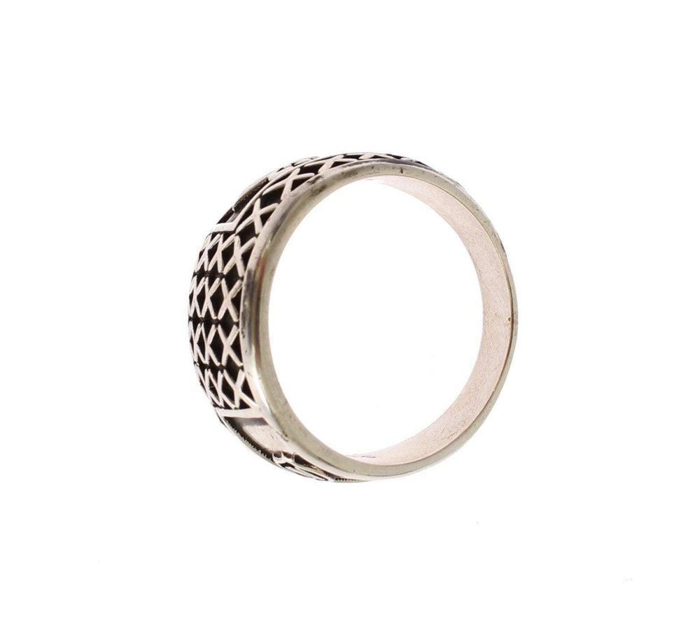 Dolce & Gabbana Silver Rhodium 925 Sterling Ring #men, Accessories - New Arrivals, Dolce & Gabbana, EU63 | US11, EU66 | US12, feed-agegroup-adult, feed-color-silver, feed-gender-male, Rings - Men - Jewelry, Silver at SEYMAYKA