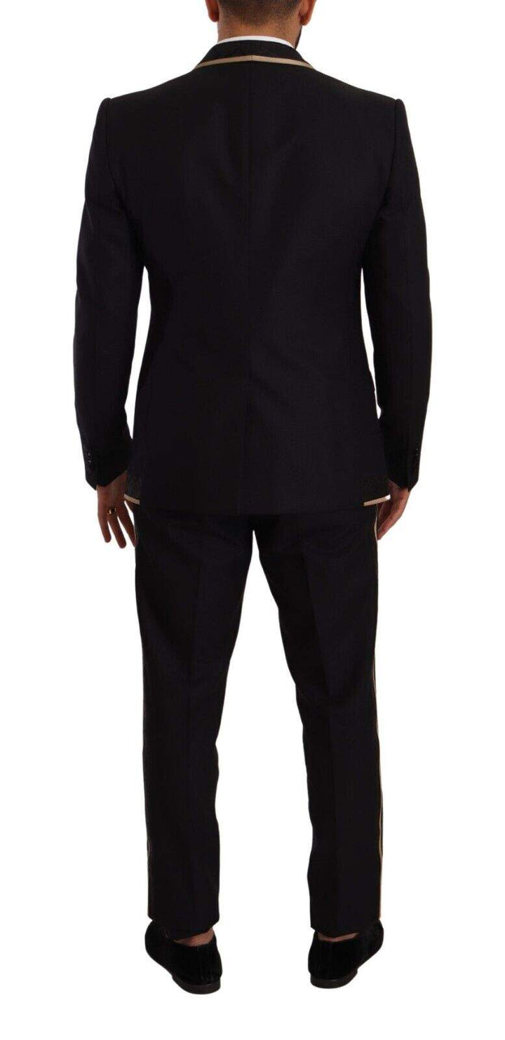 Dolce & Gabbana Black SICILIA Single Breasted 3 Piece Suit #men, Black, Dolce & Gabbana, feed-1, IT52 | L, IT54 | XL, Suits - Men - Clothing at SEYMAYKA