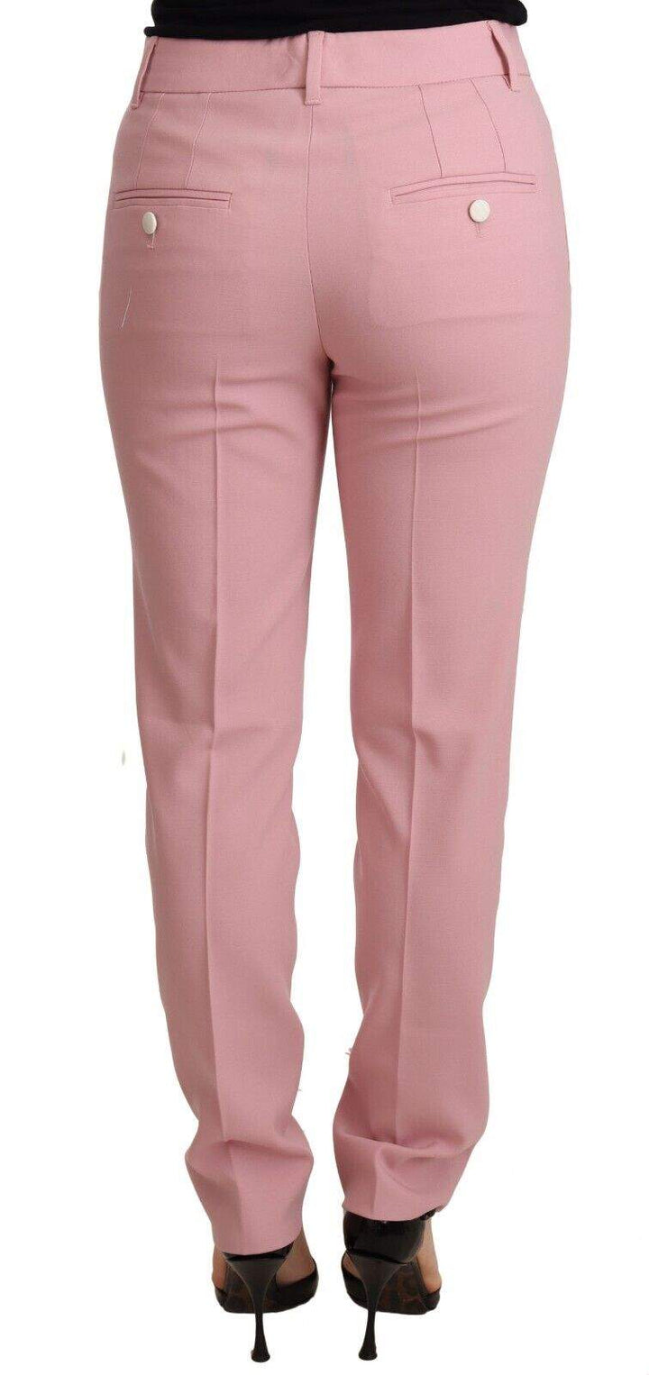 Dolce & Gabbana Pink  Trouser Virgin Wool Stretch Pants Dolce & Gabbana, feed-1, IT36 | XS, Jeans & Pants - Women - Clothing, Pink at SEYMAYKA