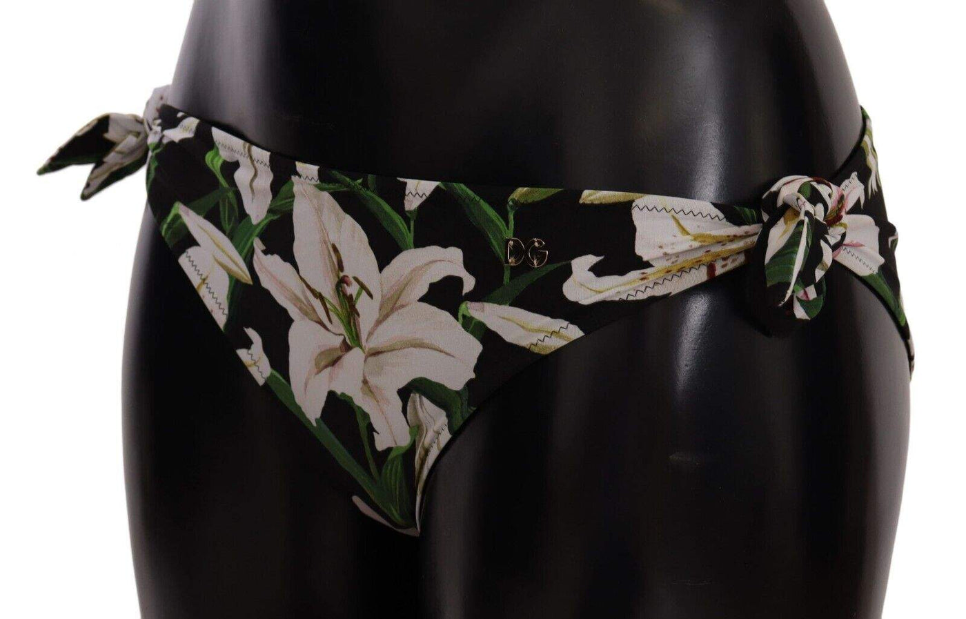 Dolce & Gabbana Bikini Bottom Black Lily Print Swimsuit Swimwear Black, Dolce & Gabbana, feed-1, IT2 | S, IT4 | L, IT5 | XL, Swimwear - Women - Clothing at SEYMAYKA