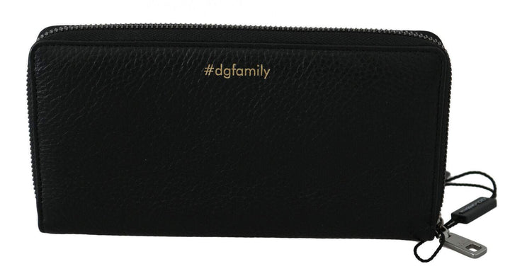 Dolce & Gabbana Black Red Leather #DGFAMILY Zipper Continental Wallet #men, Black and Red, Dolce & Gabbana, feed-1, Wallets - Men - Bags at SEYMAYKA