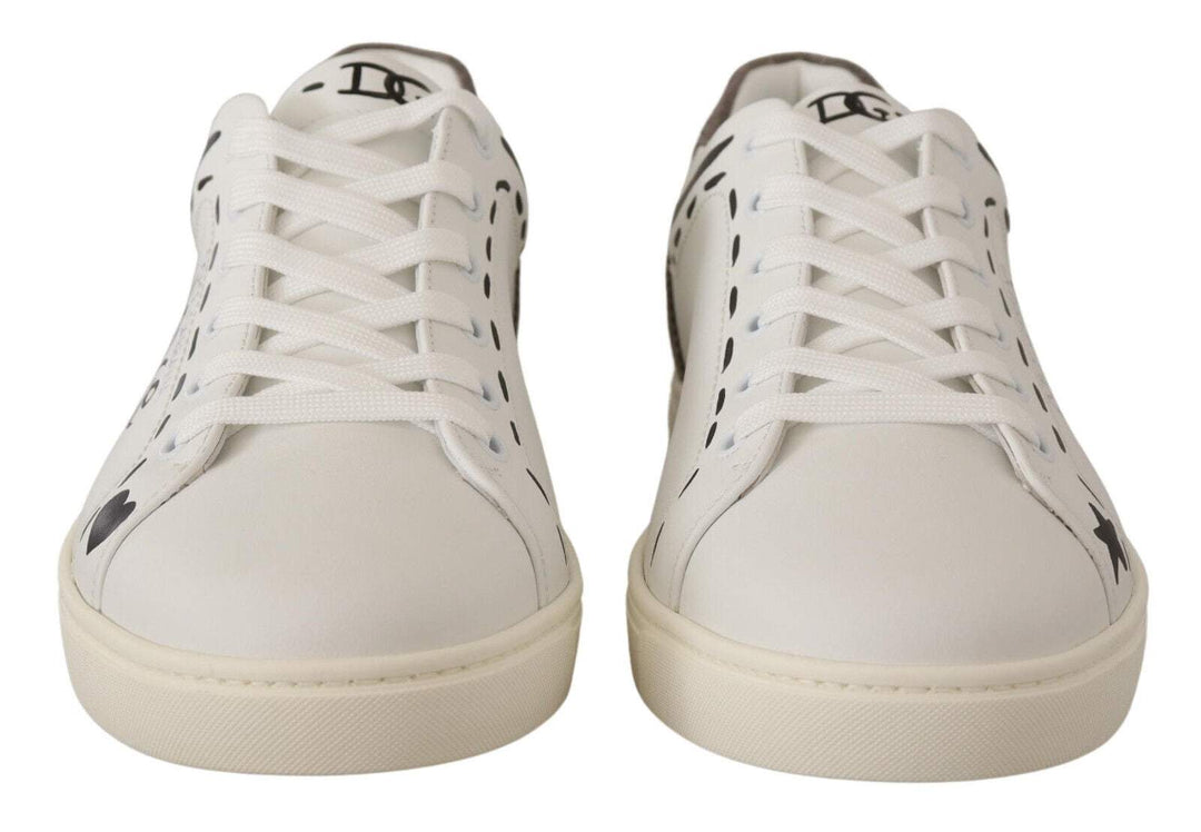 Dolce & Gabbana White Leather Gray LOVE Casual Sneakers Shoes #men, Dolce & Gabbana, EU39.5/US6.5, EU40/US7, EU41.5/US8.5, EU41/US8, EU42.5/US9.5, EU42/US9, EU43/US10, EU44/US11, feed-1, Sneakers - Men - Shoes, White at SEYMAYKA