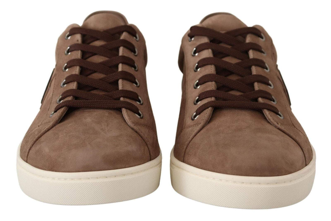 Dolce & Gabbana Brown Suede Leather Sneakers Shoes #men, Bown, Dolce & Gabbana, EU40/US7, EU41/US8, EU42/US9, EU44/US11, feed-1, Sneakers - Men - Shoes at SEYMAYKA