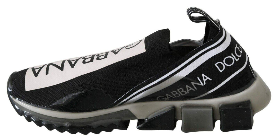 Dolce & Gabbana Black White SORRENTO Sport Stretch Sneakers #men, Black, Dolce & Gabbana, EU39/US6, feed-1, Sneakers - Men - Shoes at SEYMAYKA