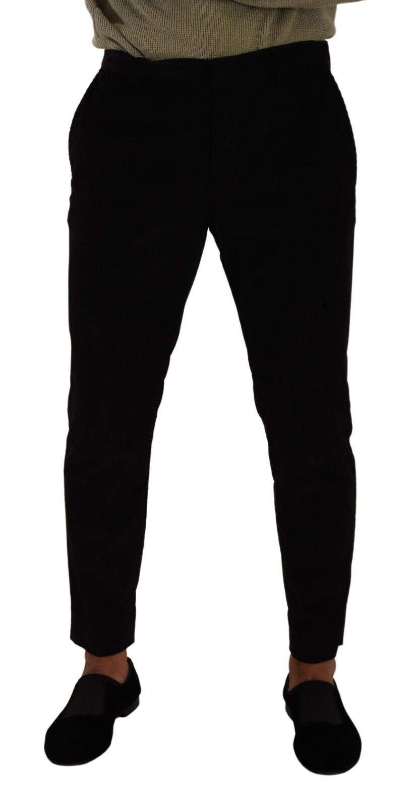 Dolce & Gabbana Black Cotton Corduroy Skinny Trouser Pants #men, Black, Dolce & Gabbana, feed-1, IT48 | M, Jeans & Pants - Men - Clothing at SEYMAYKA