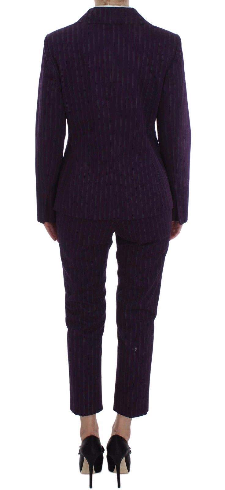 Purple Striped Stretch Coat Blazer Pants Suit BENCIVENGA, IT48 | XL, Purple, Suits & Blazers - Women - Clothing, Women - New Arrivals at SEYMAYKA