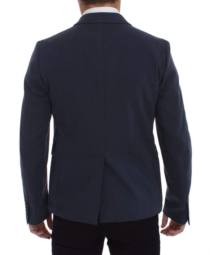 Dolce & Gabbana Blue Cotton Stretch Casual Blazer Blazers - Men - Clothing, Blue, Dolce & Gabbana, feed-agegroup-adult, feed-color-Blue, feed-gender-male, IT48 | M, IT52 | XL at SEYMAYKA