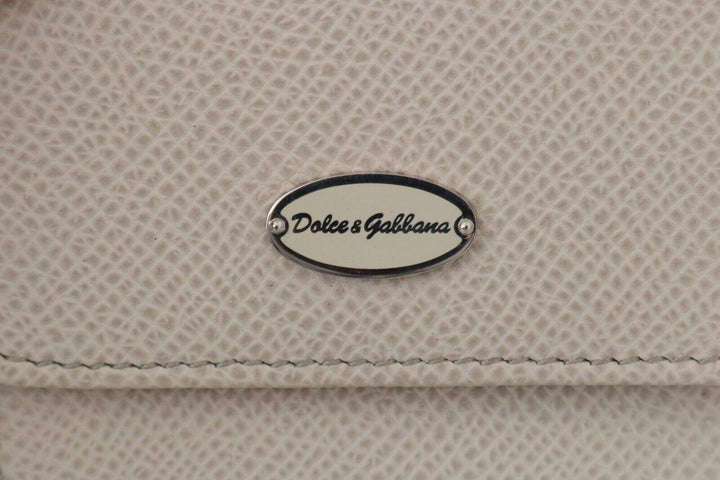 Dolce & Gabbana White Dauphine Leather Holder Pocket Wallet Condom Case #men, Dolce & Gabbana, feed-1, Wallets - Men - Bags, White at SEYMAYKA