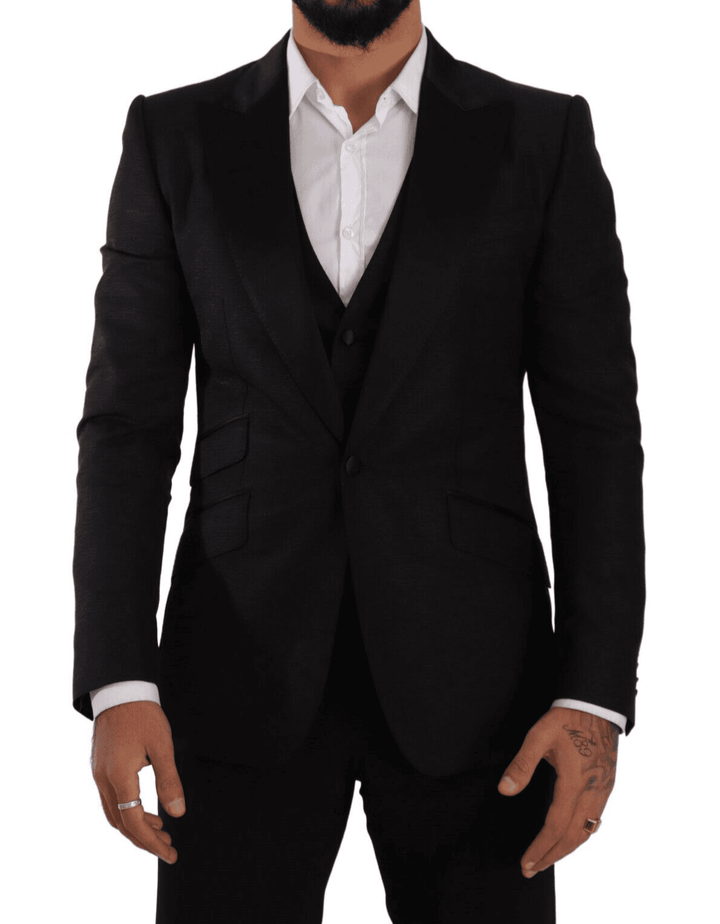 Dolce & Gabbana Black Slim Fit 2 Piece SICILIA Blazer #men, Black, Blazers - Men - Clothing, Dolce & Gabbana, feed-1, IT48 | M at SEYMAYKA