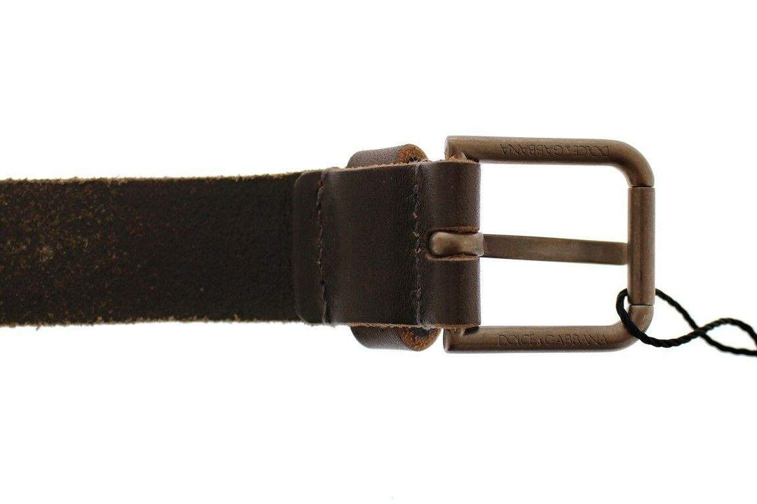 Dolce & Gabbana Brown Leather Logo Cintura Gürtel Belt #men, 95 cm / 38 Inches, Accessories - New Arrivals, Belts - Men - Accessories, Brown, Dolce & Gabbana, feed-agegroup-adult, feed-color-brown, feed-gender-male at SEYMAYKA