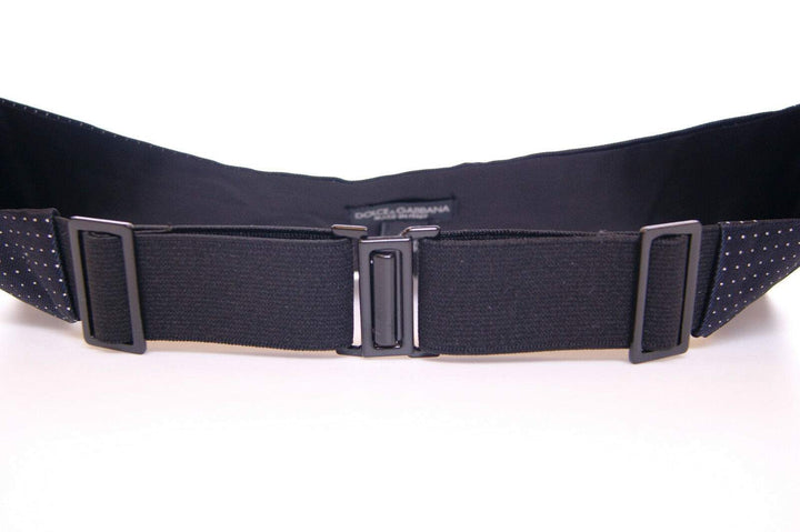 Dolce & Gabbana Blue Waist Smoking Tuxedo Cummerbund Belt Accessories - New Arrivals, Blue, Dolce & Gabbana, feed-agegroup-adult, feed-color-blue, feed-gender-male, IT46 | S, IT50 | L at SEYMAYKA