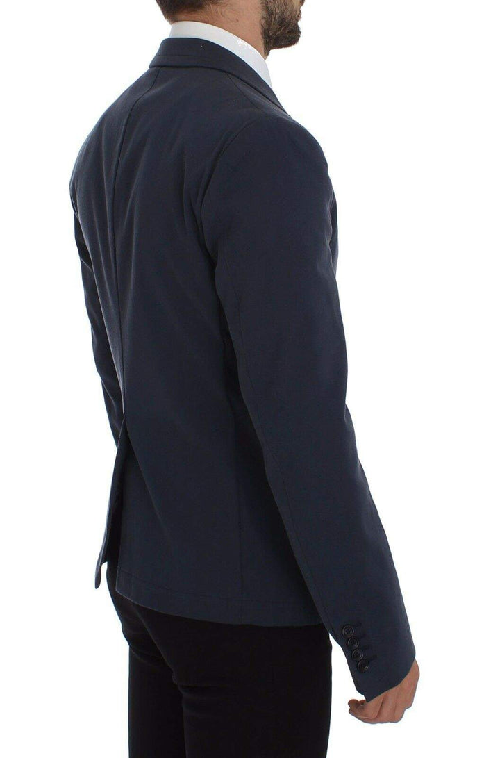 Dolce & Gabbana Blue Cotton Stretch Casual Blazer Blazers - Men - Clothing, Blue, Dolce & Gabbana, feed-agegroup-adult, feed-color-Blue, feed-gender-male, IT48 | M, IT52 | XL at SEYMAYKA