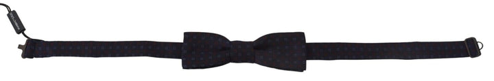 Dolce & Gabbana Blue Silk Patterned Necktie  Accessory Bow Tie