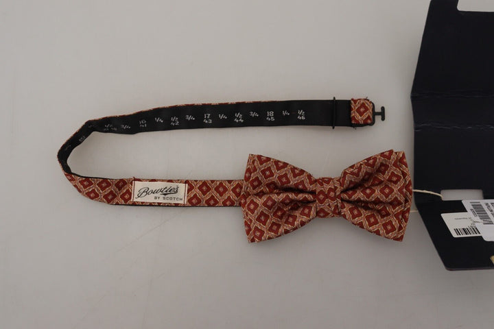 Scotch & Soda Multicolor Silk Adjustable Neck Papillon  Bow Tie