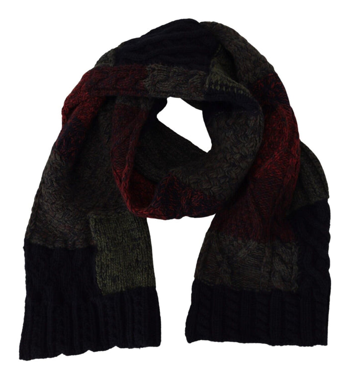 Dolce & Gabbana Multicolor Knitted  Neck Wrap Shawl Scarf