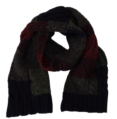 Dolce & Gabbana Multicolor Knitted  Neck Wrap Shawl Scarf